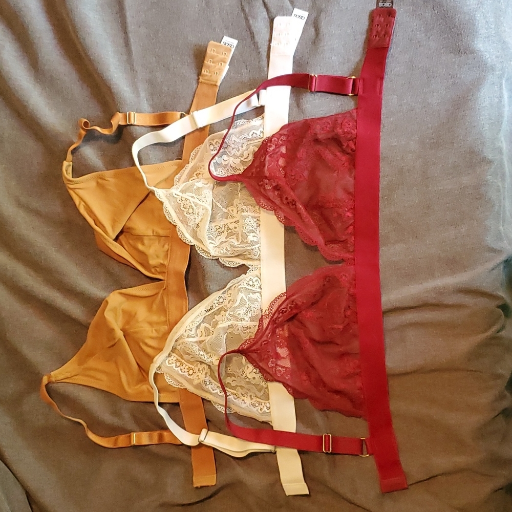 ASOS lace bralettes (nude has sold)